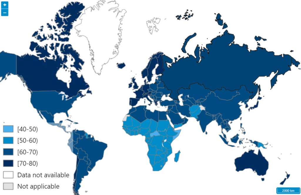 2019年の健康寿命マップ